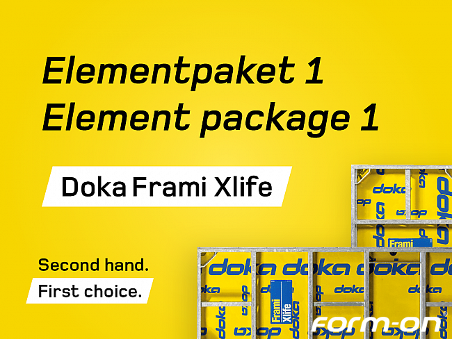 Doka - Wandschalung - Frami Xlife Elementpaket 1