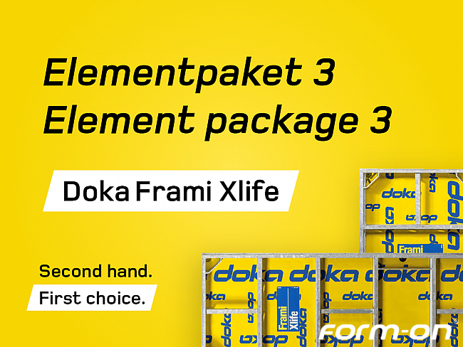 Doka - Wandschalung - Frami Xlife Elementpaket 3