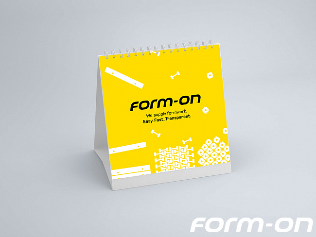 Form-on - Fan shop - Kalender 2026 „The Art of Formwork“